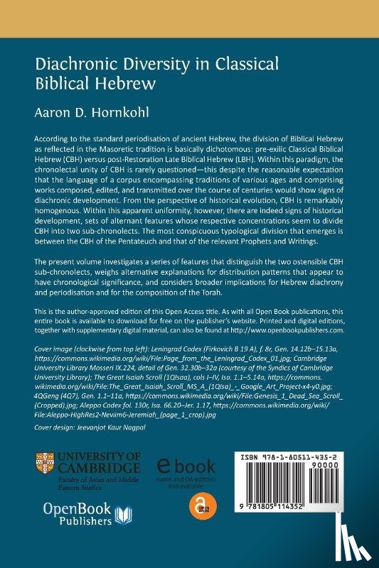  - Diachronic Diversity in Classical Biblical Hebrew