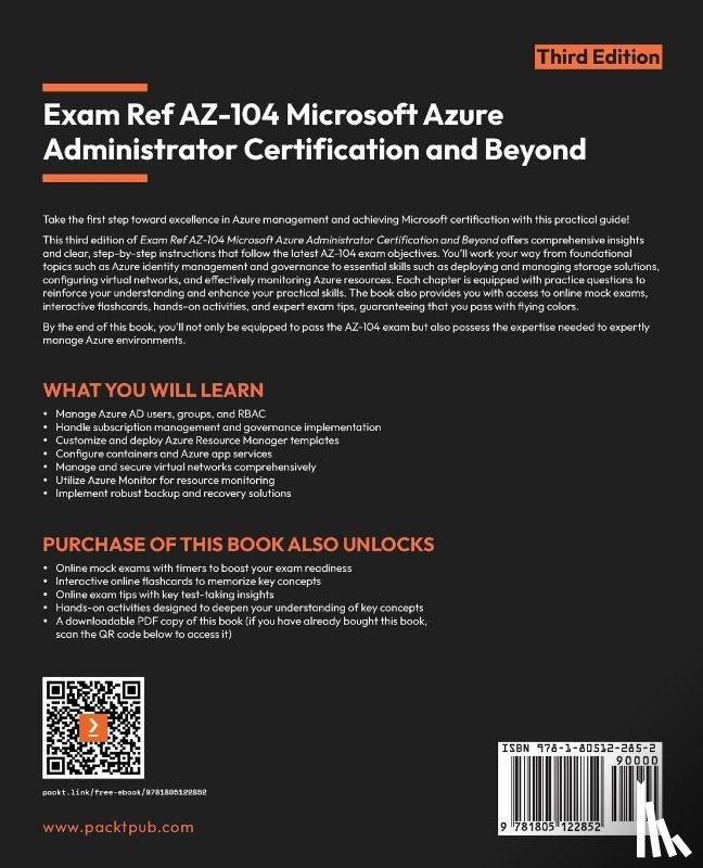 Kelly, Donovan - Exam Ref AZ-104 Microsoft Azure Administrator Certification and Beyond - Third Edition