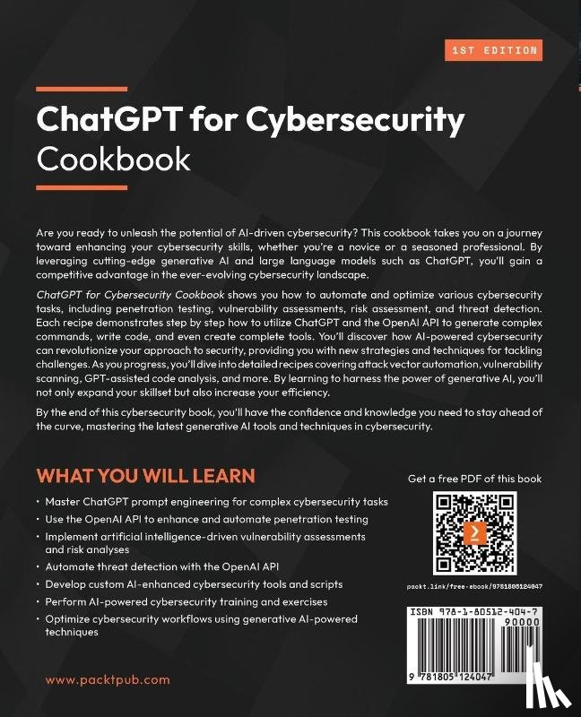 Bodungen, Clint - ChatGPT for Cybersecurity Cookbook