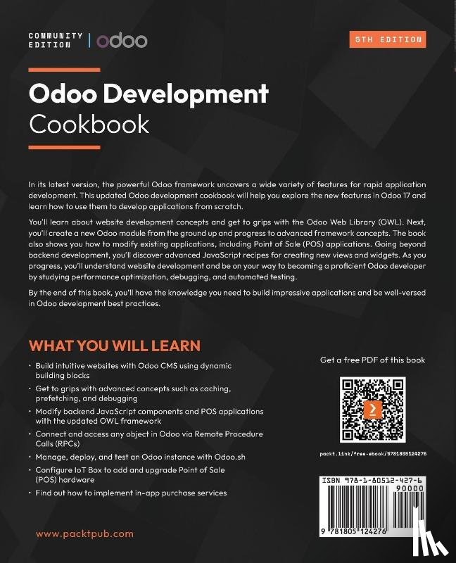 Daudi, Husen, Vora, Jay, Gajjar, Parth - Odoo Development Cookbook - Fifth Edition