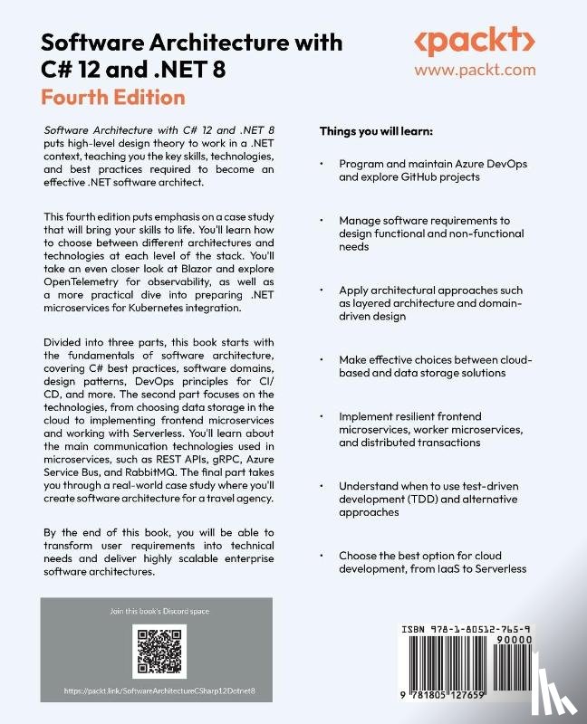 Baptista, Gabriel, Abbruzzese, Francesco - Software Architecture with C# 12 and .NET 8 - Fourth Edition