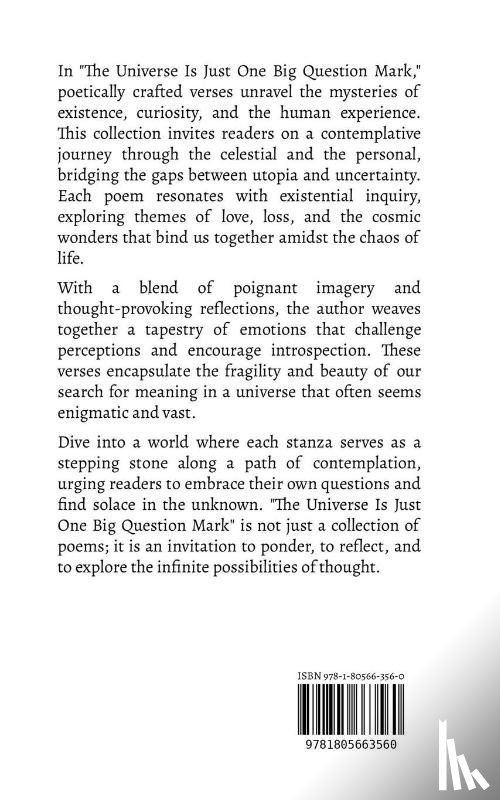 Sterling, Ryan - The Universe Is Just One Big Question Mark