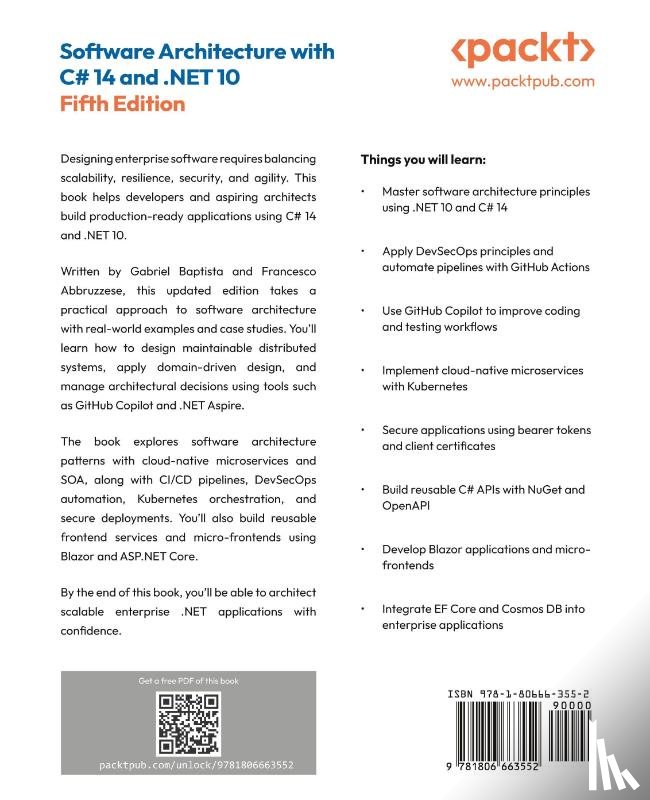 Abbruzzese, Francesco, Baptista, Gabriel - Software Architecture with C# 14 and .NET 10 - Fifth Edition