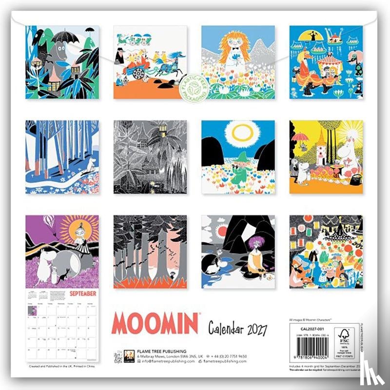 Flame, Tree - Moomin Wall Calendar 2027 (Art Calendar)