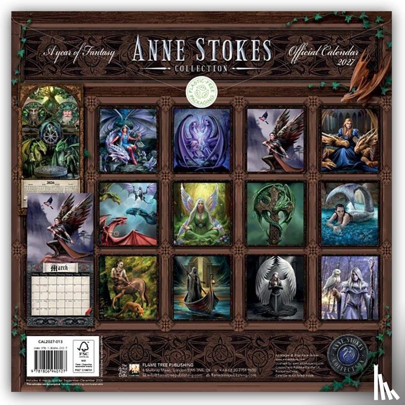 Flame, Tree - Anne Stokes Wall Calendar 2027 (Art Calendar)
