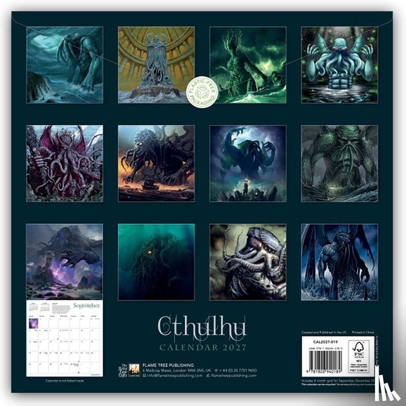 Flame, Tree - Cthulhu Wall Calendar 2027 (Art Calendar)