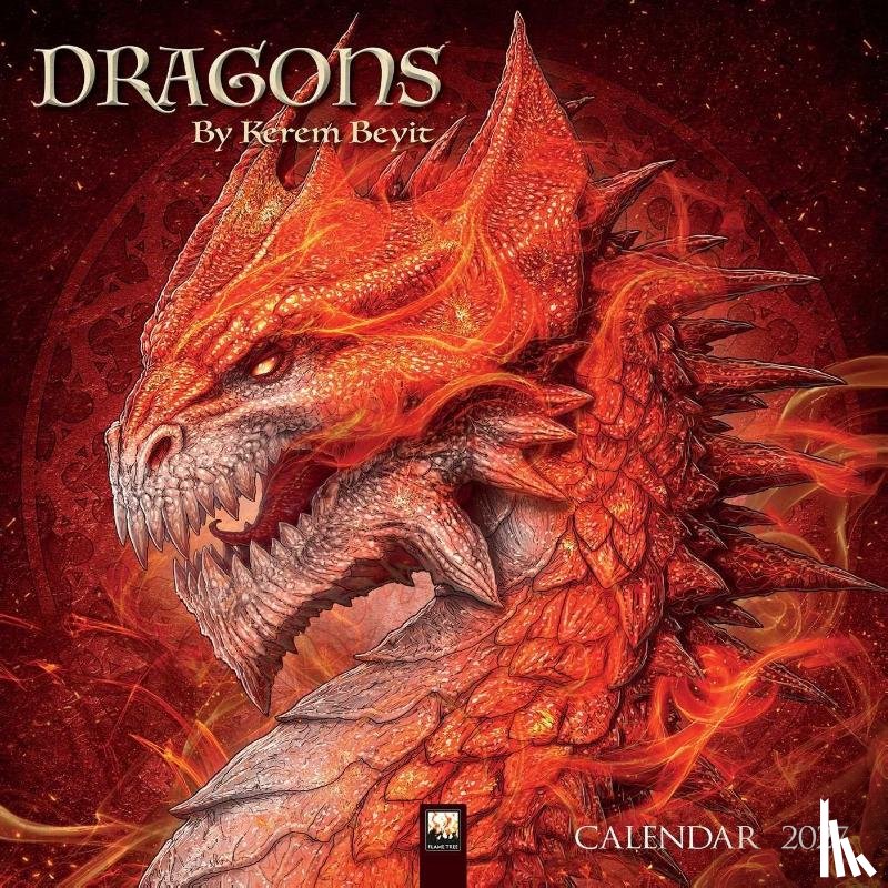 Flame, Tree - Dragons by Kerem Beyit Wall Calendar 2027 (Art Calendar)