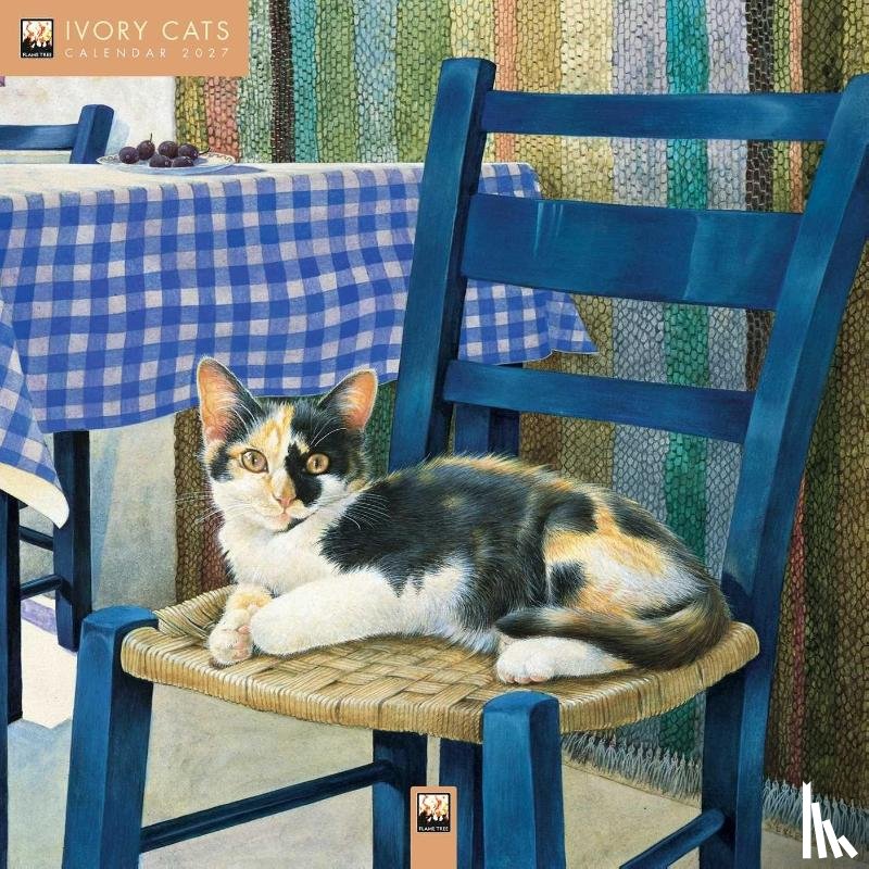 Flame, Tree - Ivory Cats by Lesley Anne Ivory Wall Calendar 2027 (Art Calendar)