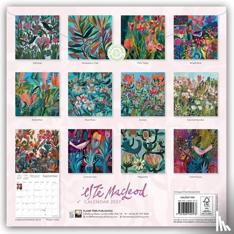 Flame, Tree - Este MacLeod Wall Calendar 2027 (Art Calendar)
