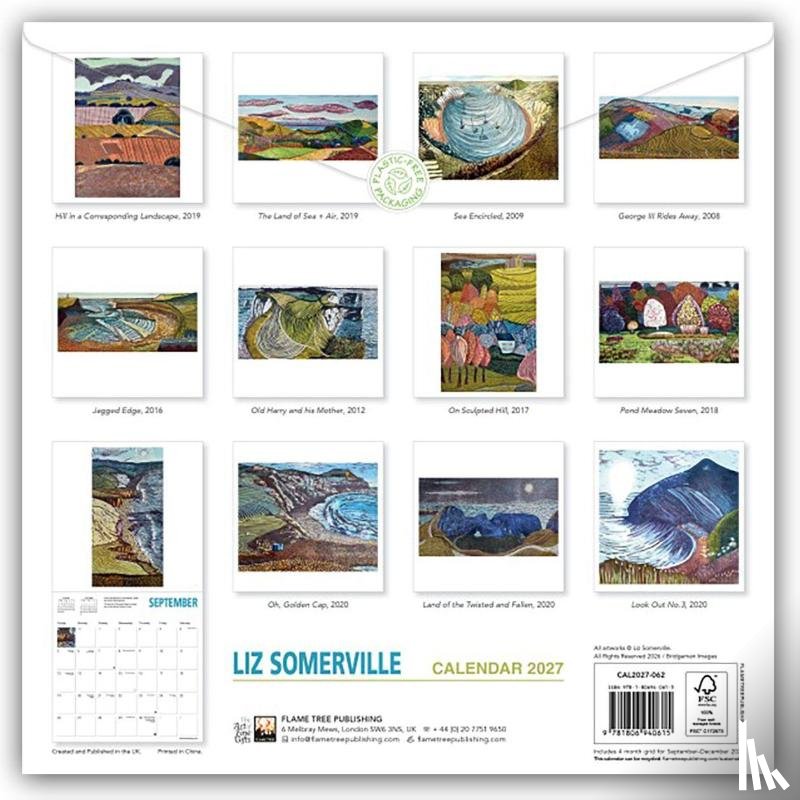 Flame, Tree - Liz Somerville Wall Calendar 2027 (Art Calendar)
