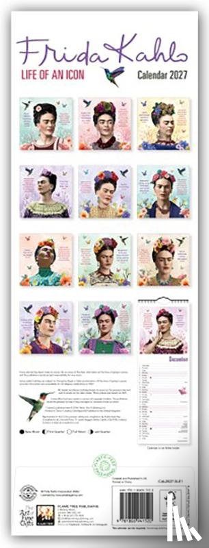 Flame, Tree - Frida Kahlo: Life of an Icon Slim Calendar 2027 (Art Calendar)