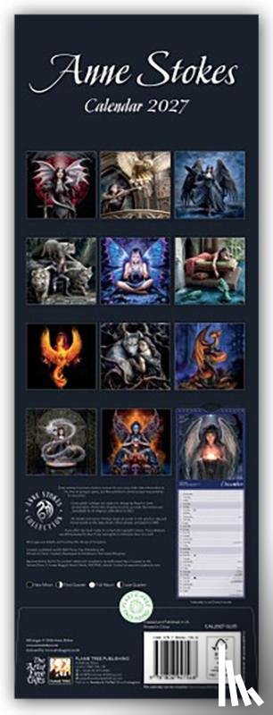 Flame, Tree - Anne Stokes Slim Calendar 2027 (Art Calendar)