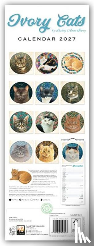 Lesley, Anne - Ivory Cats Slim Calendar 2027 (Art Calendar)