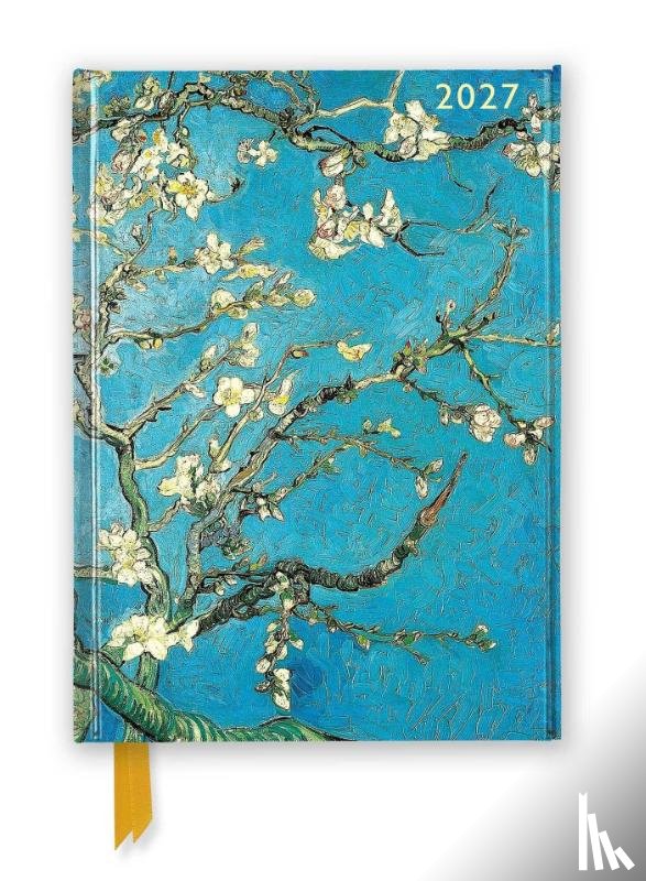 Flame, Tree - Vincent van Gogh: Almond Blossom 2027 Luxury Diary Planner - Page to View with Notes