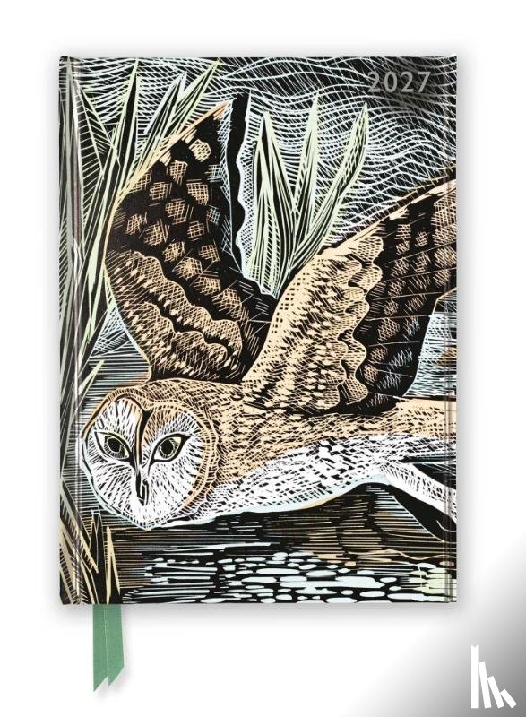 Flame, Tree - Angela Harding: Marsh Owl 2027 Luxury Diary Planner – Page to View with Notes