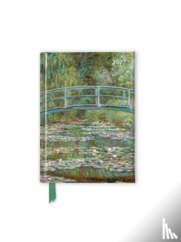 Flame, Tree - Claude Monet: Bridge over a Pond of Water Lilies 2027 Luxury Pocket Diary Planner - Week to View