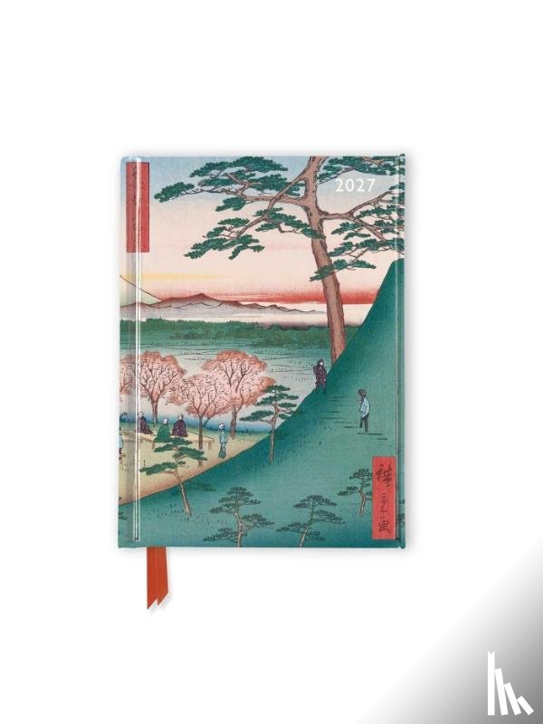 Flame, Tree - Utagawa Hiroshige: Meguro 2027 Luxury Pocket Diary Planner - Week to View