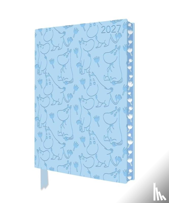 Flame, Tree - Moomin and Flowers 2027 Artisan Art Vegan Leather Diary Planner - Page to View with Notes