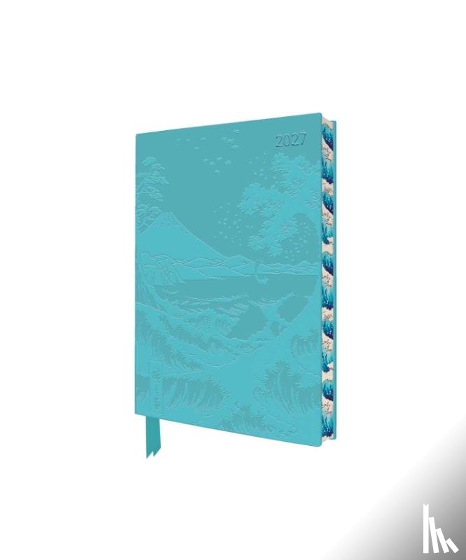 Flame, Tree - Utagawa Hiroshige: Sea at Satta 2027 Pocket Artisan Art Vegan Leather Diary – Week to View