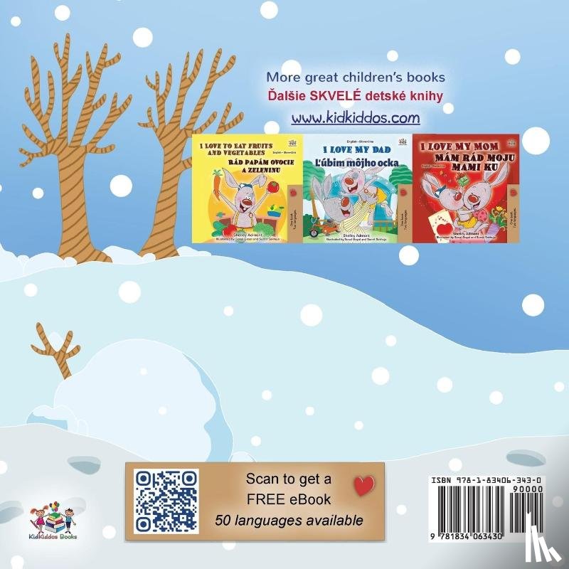 Admont, Shelley, Books, Kidkiddos - I Love Winter (English Slovak Bilingual Children's Book)
