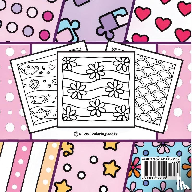 Revive Coloring Books - Bold & Easy Comfy Patterns Coloring Book
