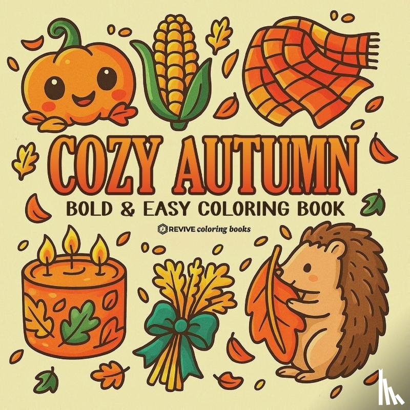 Revive Coloring Books - Bold & Easy Cozy Autumn Coloring Book