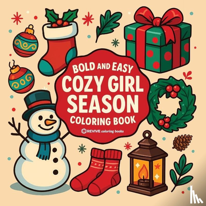 Revive Coloring Books - Bold & Easy Cozy Girl Season Coloring Book