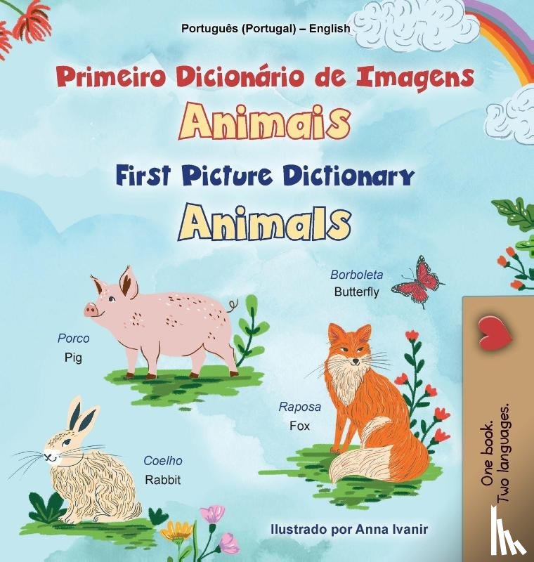 Books, Kidkiddos - First Picture Dictionary - Animals (Portuguese English Bilingual Children's Book - Portugal)