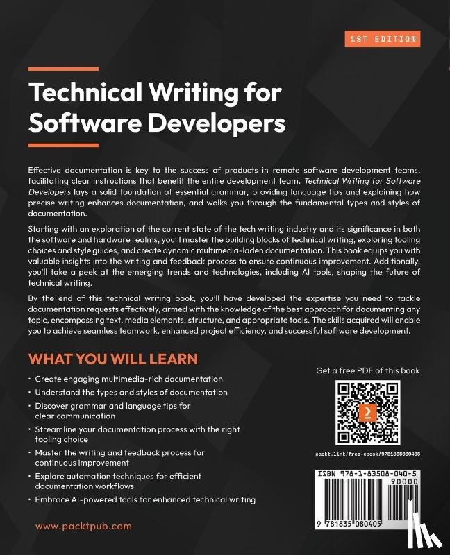 Chinchilla, Chris - Technical Writing for Software Developers