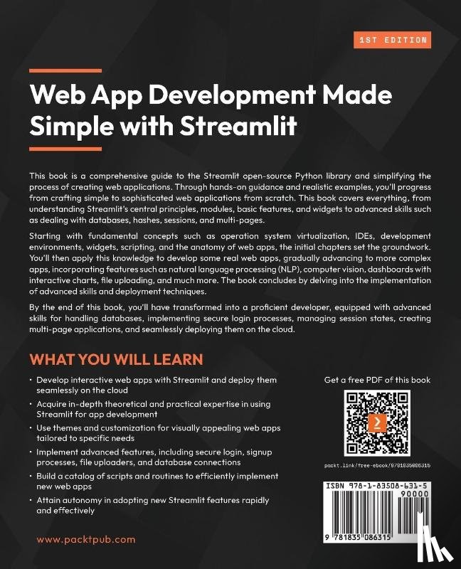 Moscato, Rosario - Web App Development Made Simple with Streamlit