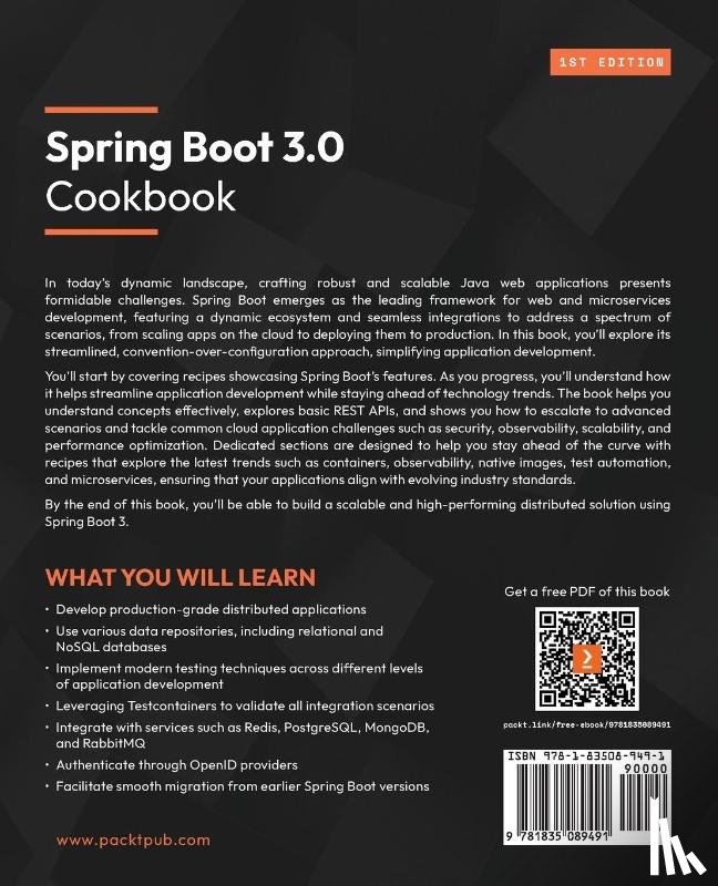 Puig, Felip Miguel - Spring Boot 3.0 Cookbook