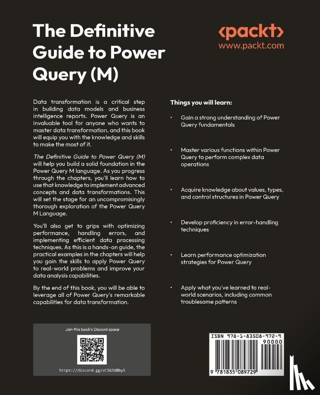 Deckler, Greg, Groot, Rick de, Korte, Melissa de - The Definitive Guide to Power Query (M)