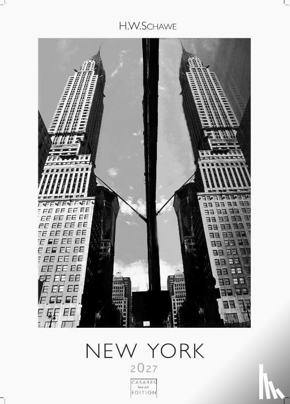 Schawe, H. W. - New York schwarz-weiss Kalender 2027 - Wandkalender | Fotokalender Nordamerika 59x42cm Grosses Format - Eleganter Schwarz-Weiß-Print mit beeindruckenden New York City Motiven