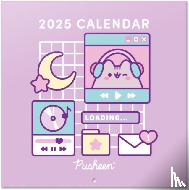  - Pusheen Month to View Square Calendar Official Product 2025