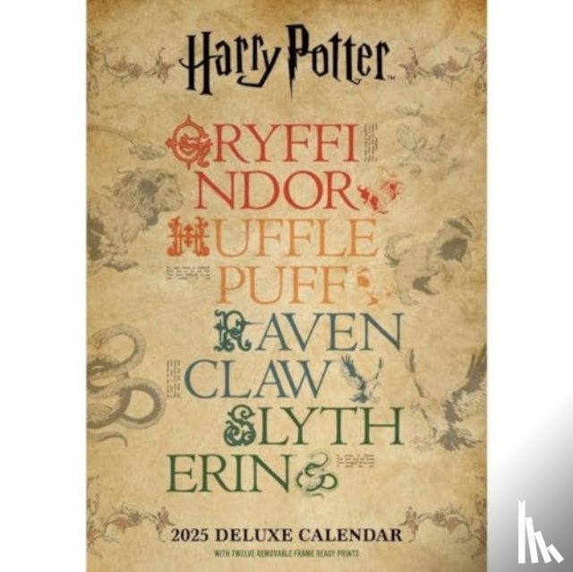  - Harry Potter Month to View A3 Deluxe Calendar Official Product 2025