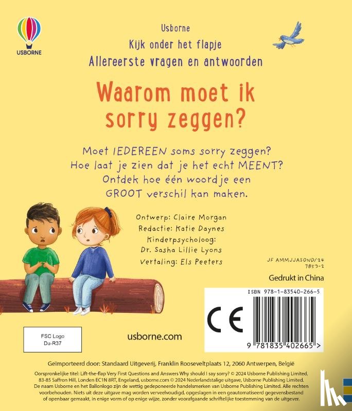  - Waarom moet ik sorry zeggen?