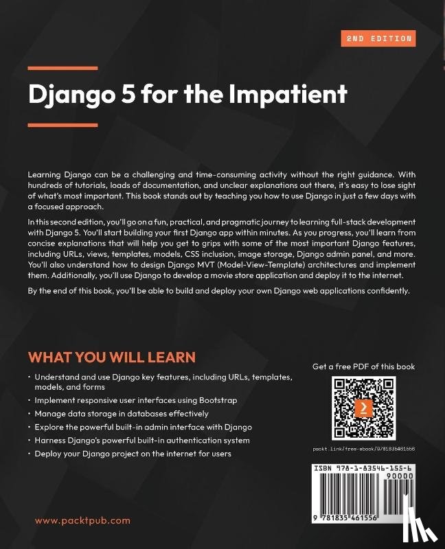 Correa, Daniel, Lim, Greg - Django 5 for the Impatient - Second Edition