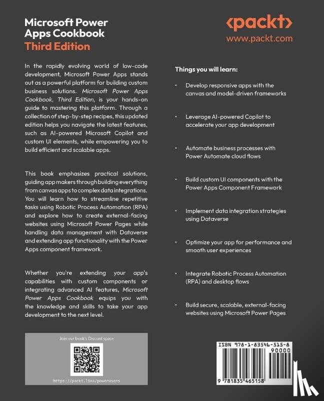 Mendoza, Eickhel - Microsoft Power Apps Cookbook - Third Edition