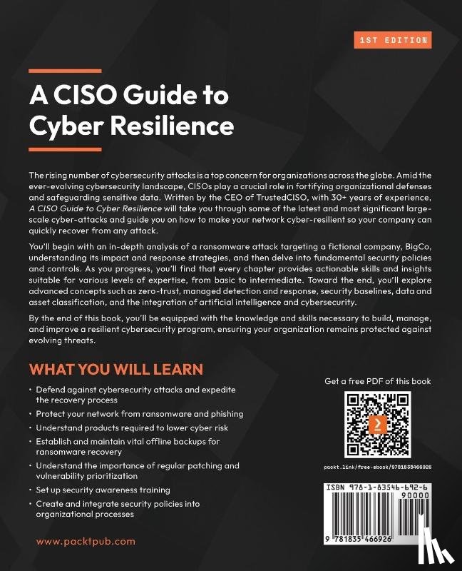 Baker, Debra - A CISO Guide to Cyber Resilience