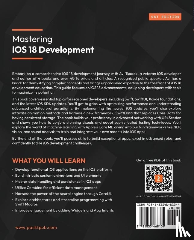 Tsadok, Avi - Mastering iOS 18 Development