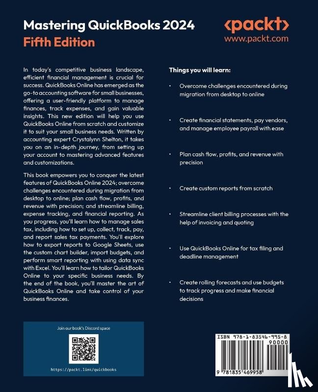 Shelton, Crystalynn - Mastering QuickBooks 2024 - Fifth Edition