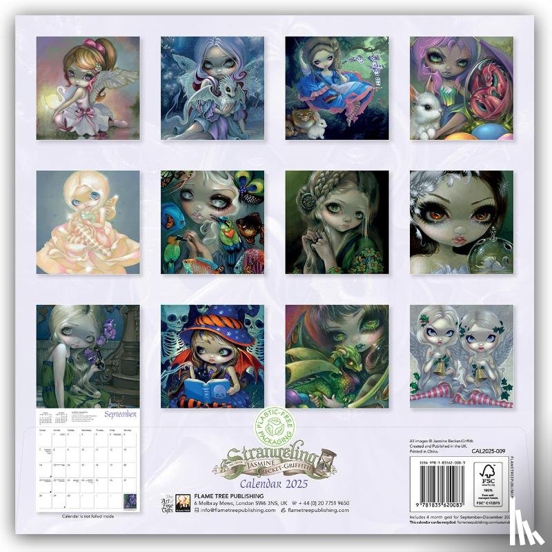 Flame, Tree - Strangeling by Jasmine Becket-Griffith Wall Calendar 2025 (Art Calendar)