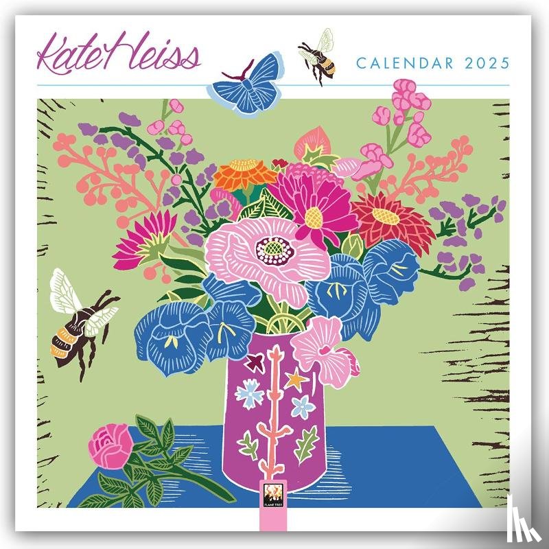 Flame, Tree - Kate Heiss Wall Calendar 2025 (Art Calendar)