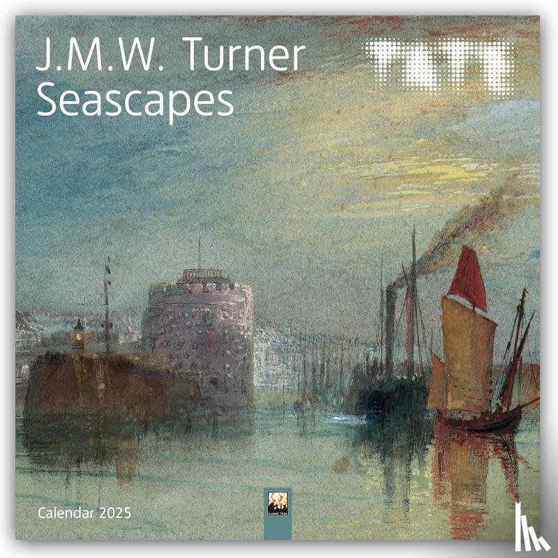 Flame Tree Publishing - Tate: J.M.W. Turner Seascapes Wall Calendar 2025 (Art Calendar)