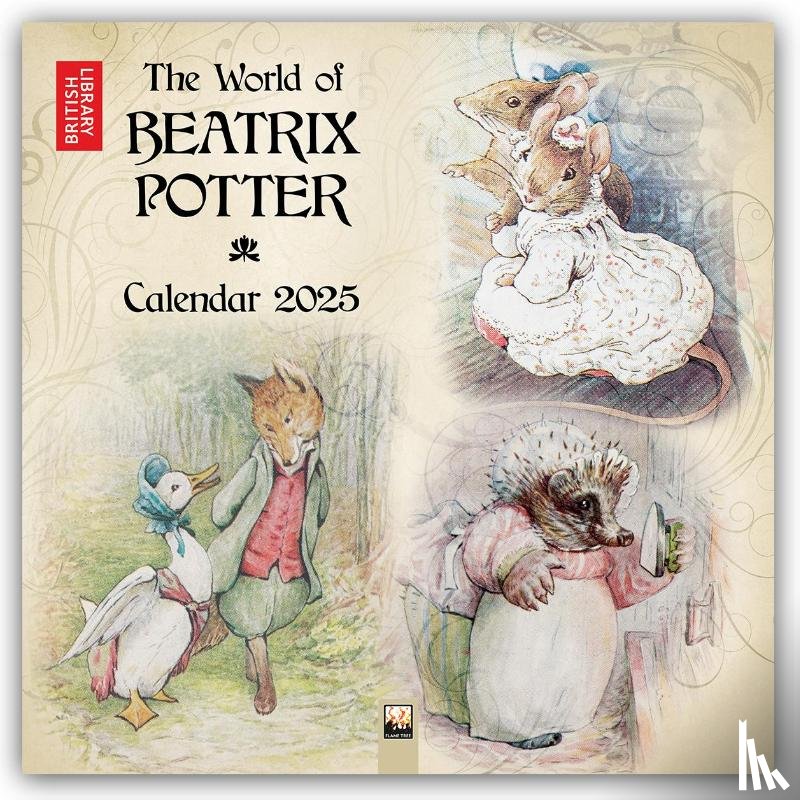  - British Library: Beatrix Potter Wall Calendar 2025 (Art Calendar)