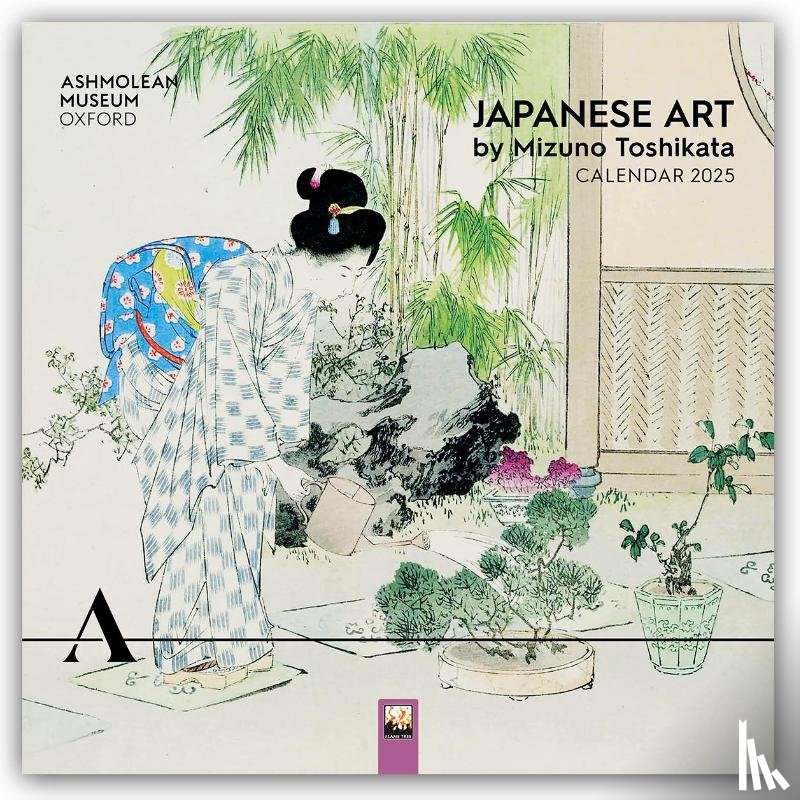 Flame, Tree - Ashmolean Museum: Japanese Art by Mizuno Toshikata Wall Calendar 2025 (Art Calendar)