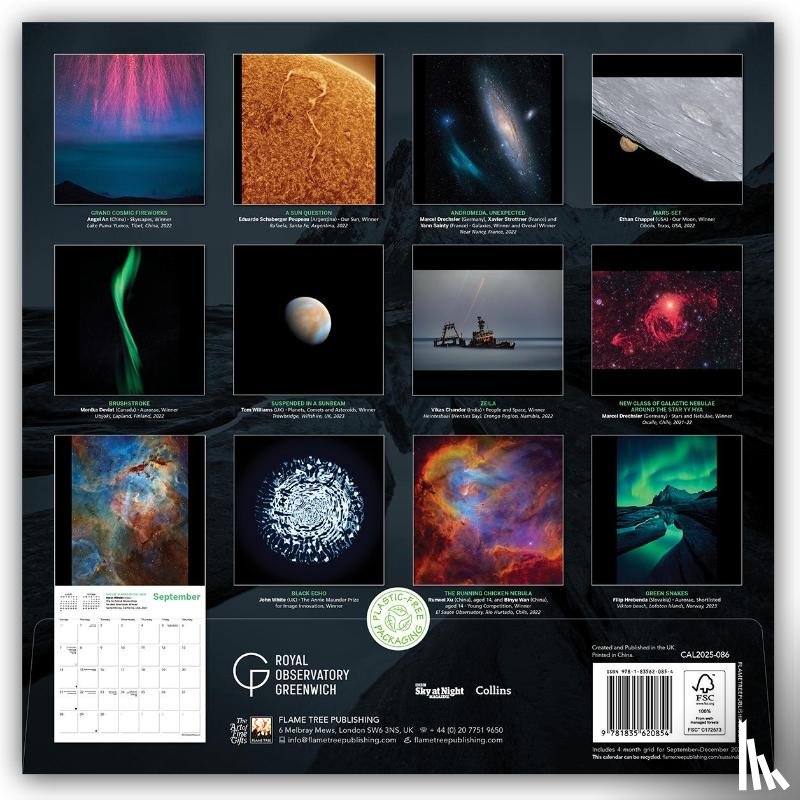 Flame, Tree - Royal Observatory Greenwich: Astronomy Photographer of the Year Wall Calendar 2025 (Art Calendar)