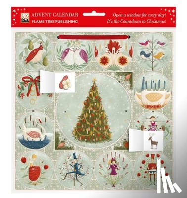 Flame Tree Studio - Maja Lindberg: Twelve Days of Christmas Advent Calendar (with stickers)