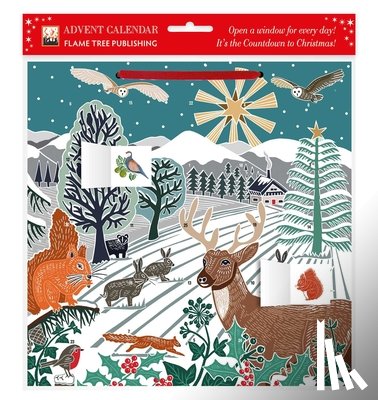 Flame Tree Studio - Kate Heiss: Winter Wonderland Advent Calendar (with stickers)