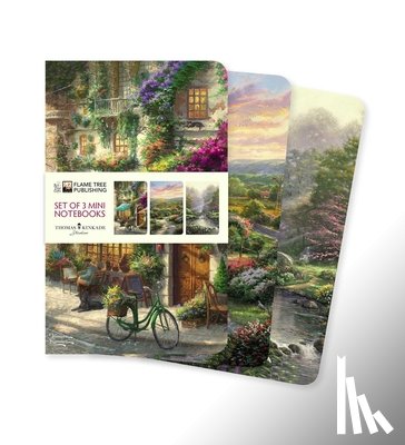 Flame Tree Studio - Thomas Kinkade Set of 3 Mini Notebooks